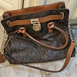 Michael Kors Brown Signature Tote Bag